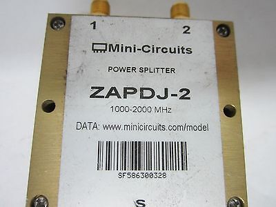 MINI CIRCUITS ZAPDJ-2 POWER SPLITTER 2GHz RF MICROWAVE FREQUENCY AS IS BIN#J4-35