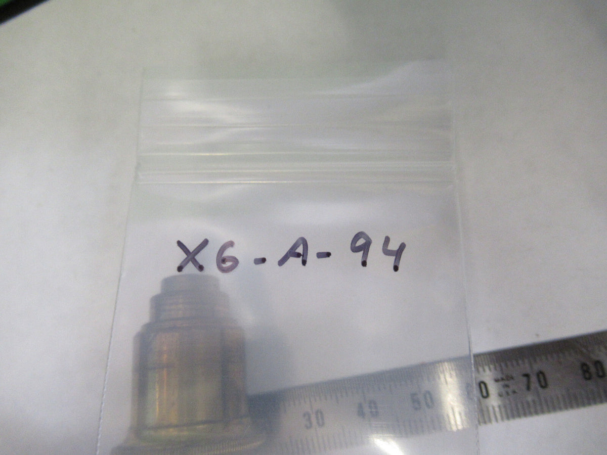 JP DANCER ANTIQUE BRASS OBJECTIVE MICROSCOPE PART AS PICTURED X6-A-94