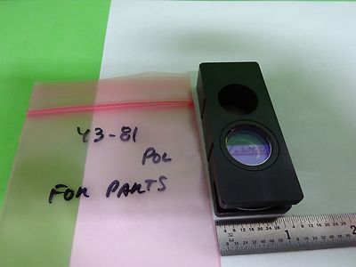 FOR PARTS MICROSCOPE LEITZ GERMANY POLARIZER POL 553454 OPTICS AS IS  BIN#Y3-81