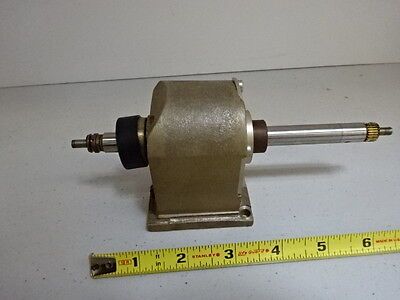 MICROSCOPE PART POLYVAR REICHERT LEICA STAGE MICROMETER ASSEMBLY AS IS #AL-04