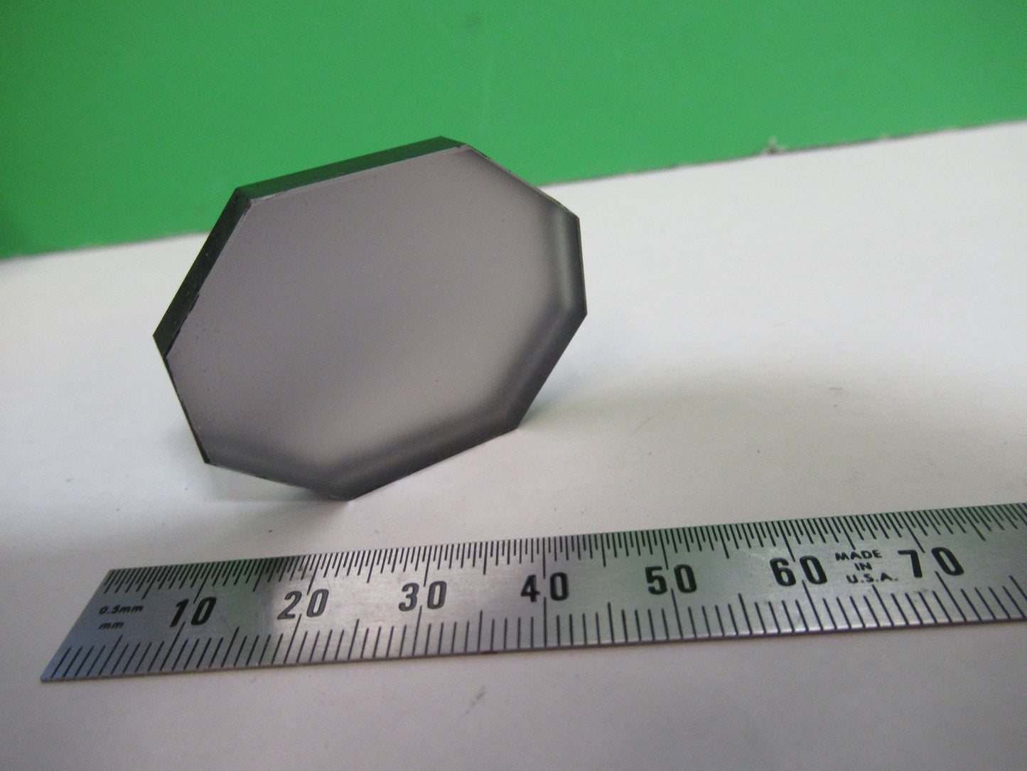 OPTICAL TRUNCATED MIRROR FLAT MIL SPEC OPTICS AS PICTURED T5-A-87