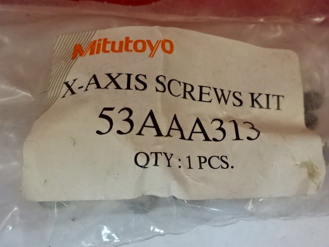 SET MITUTOYO JAPAN X-AXIS SCREWS KIT 53AAA313 AS IS #T8-51