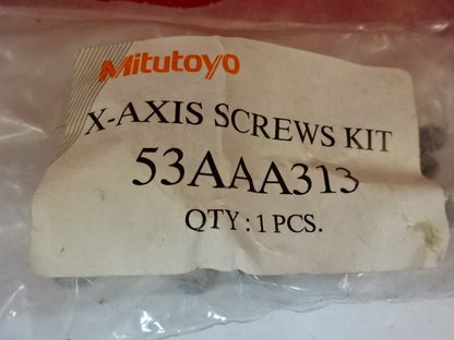 SET MITUTOYO JAPAN X-AXIS SCREWS KIT 53AAA313 AS IS #T8-51