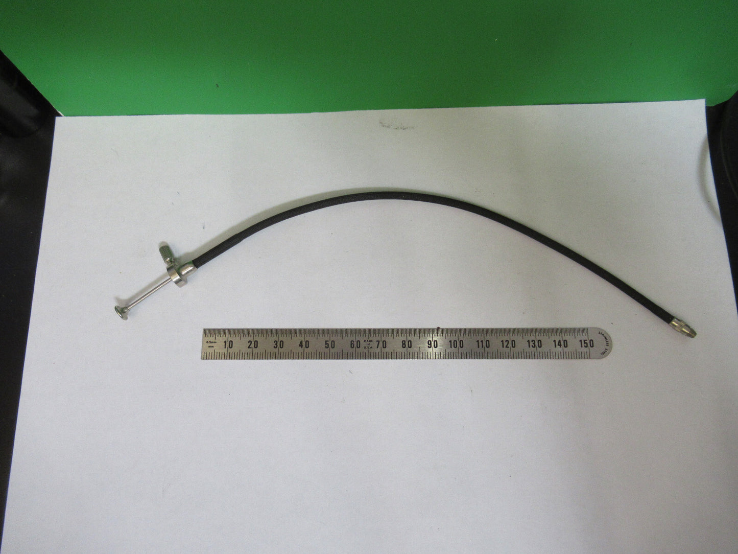 BAUSCH LOMB SHUTTER MECHANICAL TRIGGER CABLE MICROSCOPE PART AS PICTURED w9-a-48