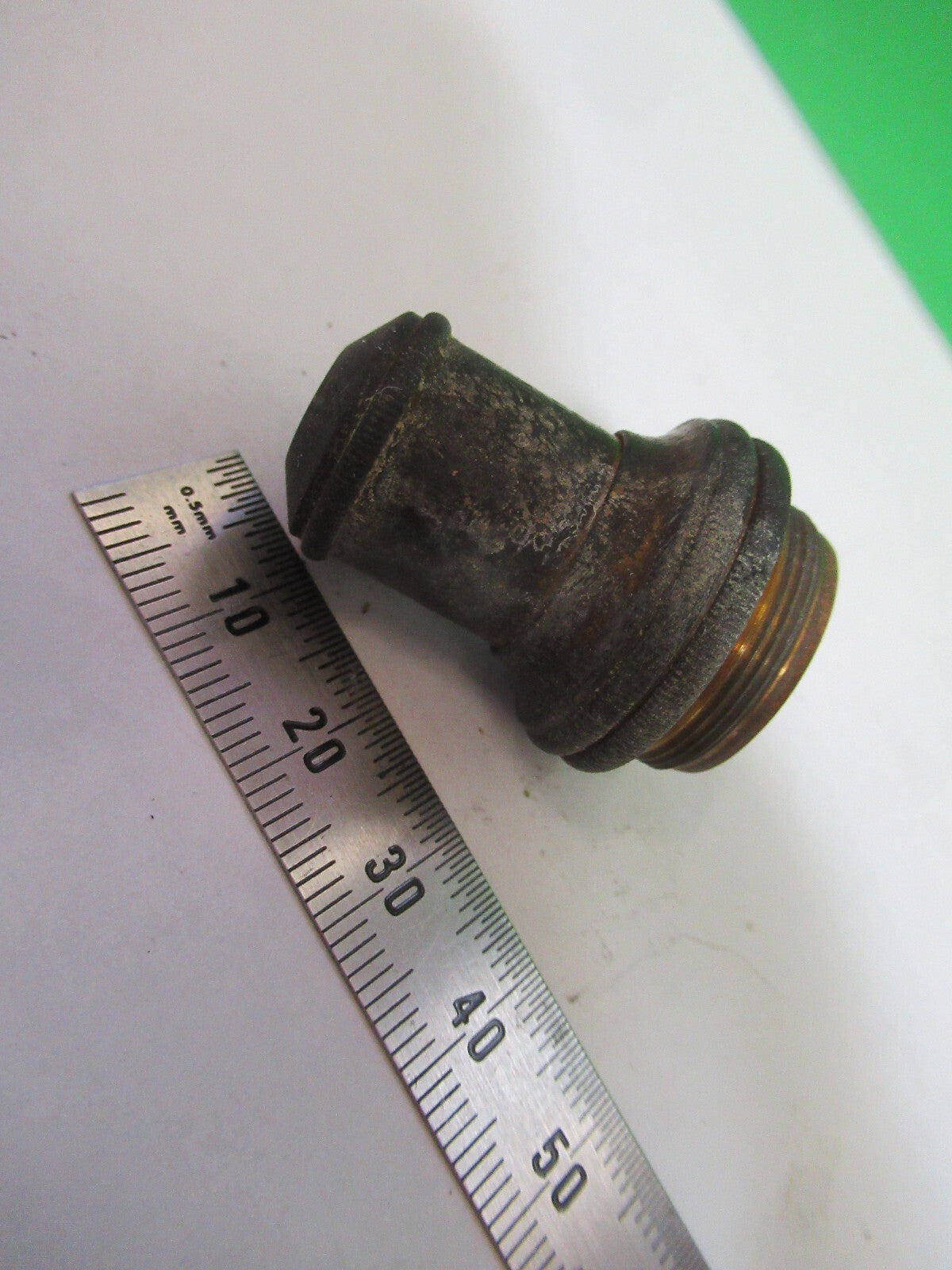 FOR PARTS ANTIQUE BAUSCH LOMB BRASS OBJECTIVE MICROSCOPE AS PICTURED &Z9-A-162