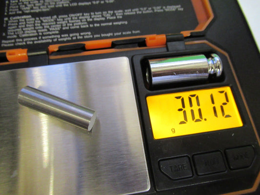 TUNGSTEN ALLOY 90% & 10% OF COPPER HEAVY METAL WOLFRAM 30gr AS PICTURED T4-B-20