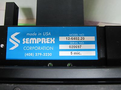 MICROSCOPE PART SEMPREX STAGE SPECIMEN TABLE MICROMETER #ZP-2