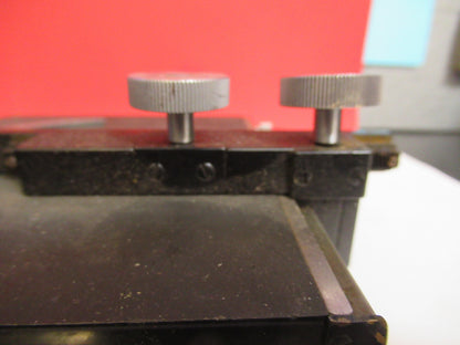 BAUSCH LOMB XY STAGE TABLE CLIPS OPTICS MICROSCOPE PART AS PICTURED T9-A-48