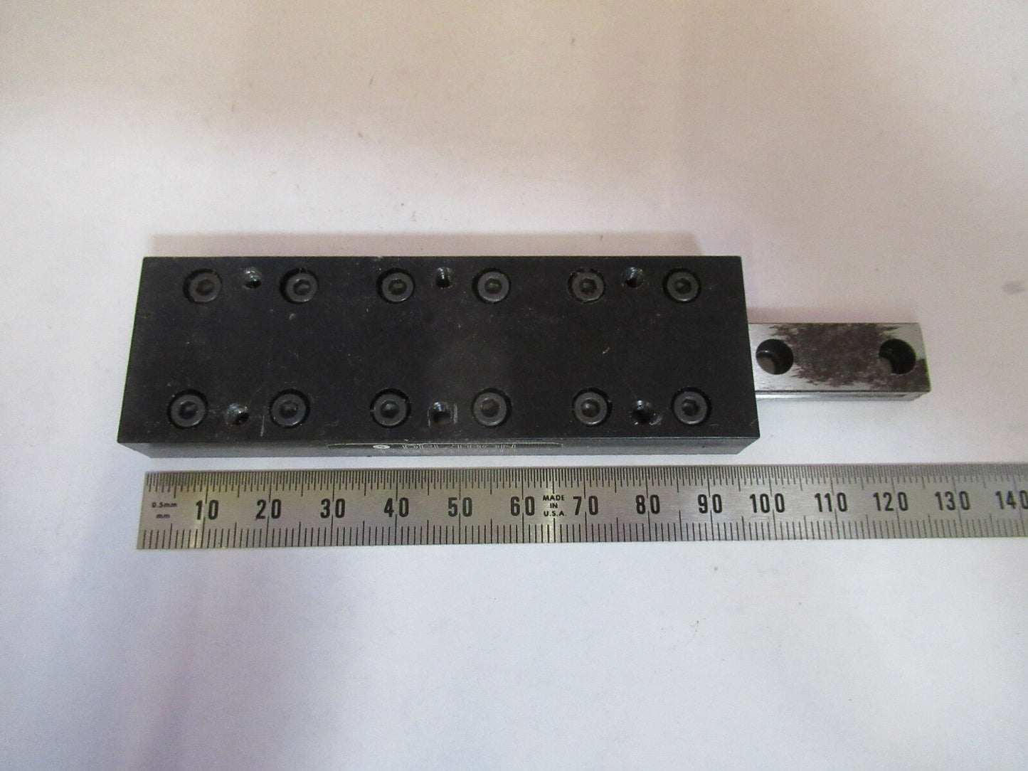 DEL-TRON STEEL LINEAR POSITIONING SLIDE BEARING PART AS PICTURED #1E-FT-50
