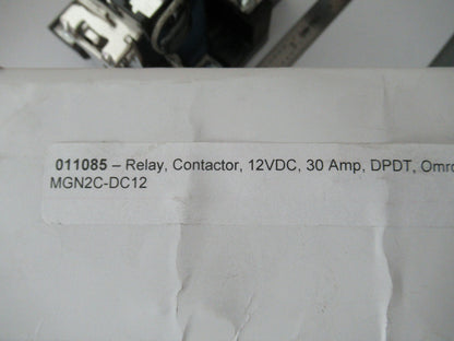 OMRON RELAY CONTACTOR MGN2C-DC12 24VDC 30A CONTROL SYSTEMS AS PICTURED #F5-A-42