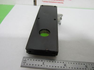 MICROSCOPE OPTICAL SLIDE FILTER ZEISS GERMANY [delaminated] OPTICS BIN#N5-21