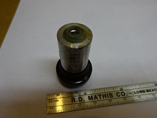 Microscope Part Objective Olympus 40X Fair Optics AS IS
