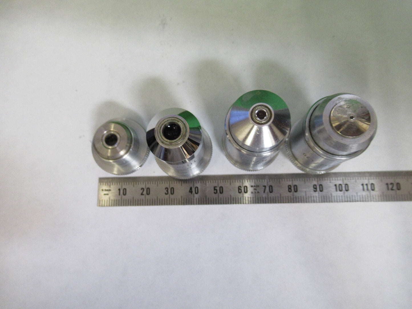 Lot Ernst Leitz Germany Objective 3.5X 10X 45X 100X Microscope Part