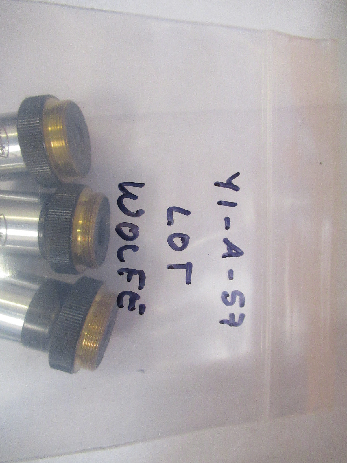 LOT WOLFE OBJECTIVE  LENS MICROSCOPE PART AS PICTURED Y1-A-57