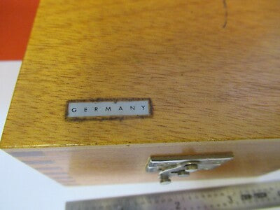 EMPTY WOOD BOX LEITZ GERMANY MICROSCOPE PART AS PICTURED #Q1-A-52