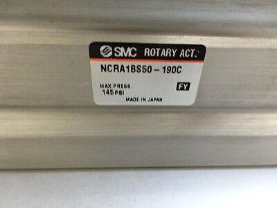 SMC AIR ROTARY ACTUATOR PNEUMATIC NCRA1B550-190 RARE AS IS TB-3