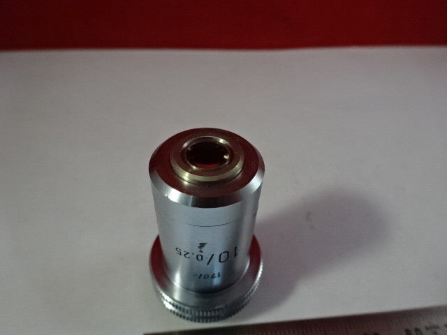 LEITZ GERMANY VINTAGE OBJECTIVE 10X /170 OPTICS MICROSCOPE PART #F6-A-17