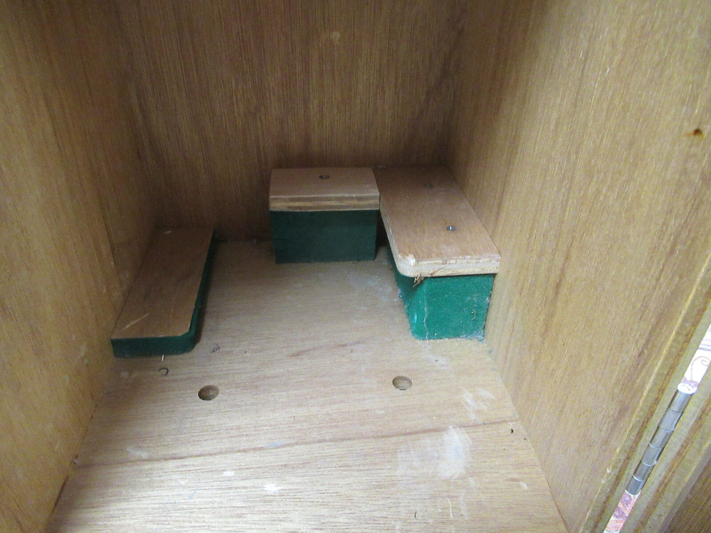 EMPTY WOOD CABINET for ANTIQUE CARL ZEISS GERMANY MICROSCOPE PART AS PICTURED