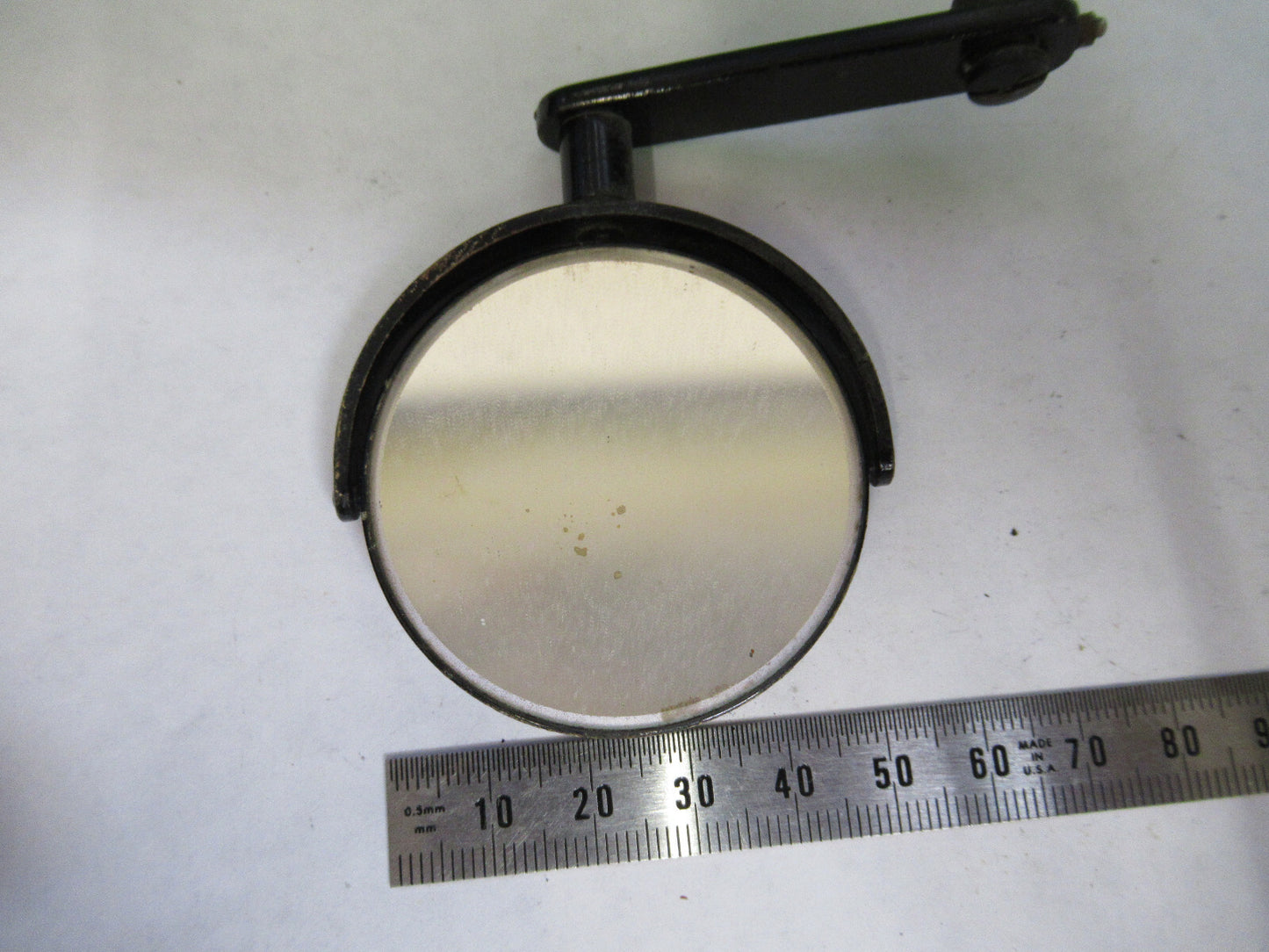 ANTIQUE BAUSCH LOMB MIRROR ASSEMBLY MICROSCOPE PART AS PICTURED X2-A-65