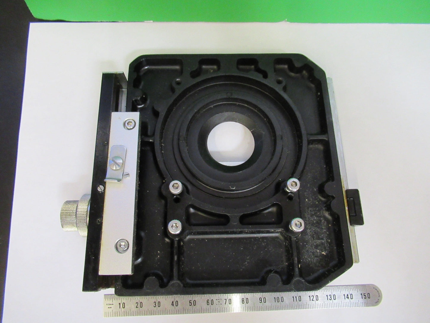 OLYMPUS JAPAN  XY STAGE TABLE MICROSCOPE PART AS PICTURED T7-FD-95