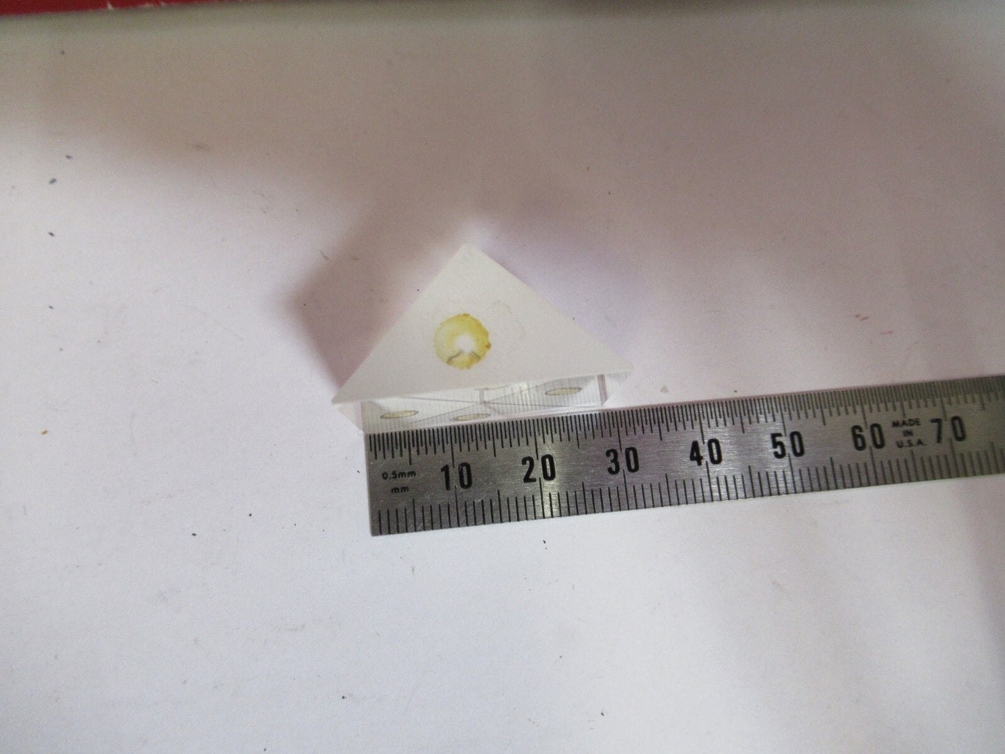 BAUSCH LOMB GLASS PRISM HEAD MICROSCOPE PART AS PICTURED  T1-A-55
