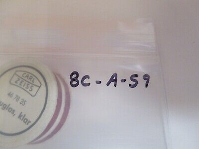 CARL ZEISS 467835 BLAUGLAS KLAR FILTER MIKROSKOP TEIL WIE ABGEBILDET &amp;8C-A-59