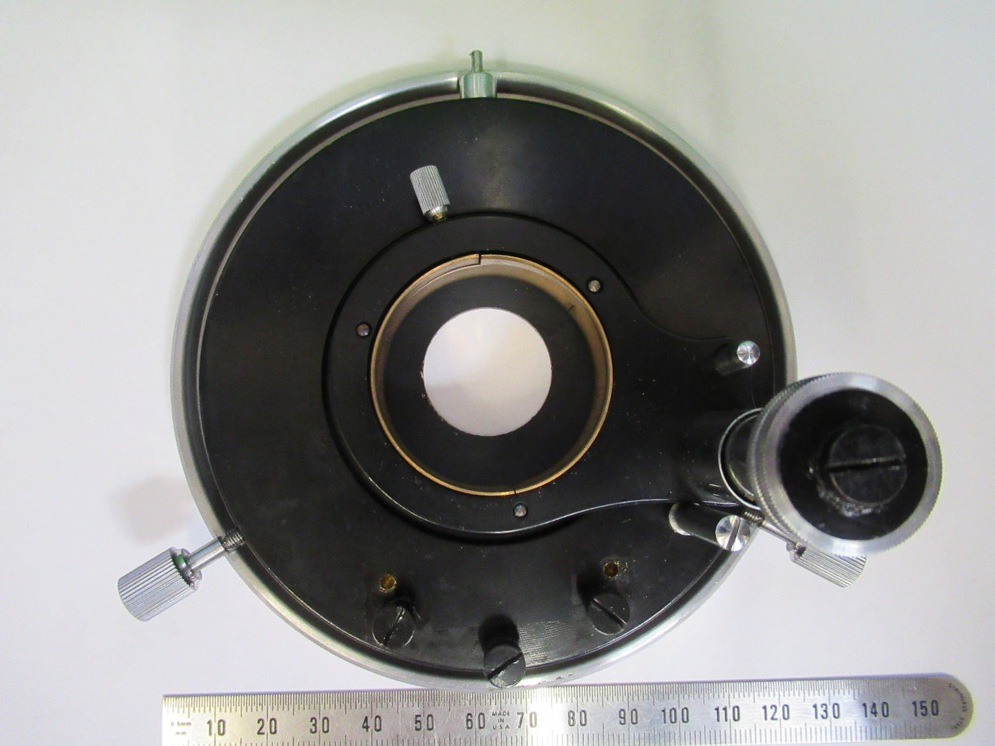 SEIBERT WETZLAR ROTABLE POL STAGE TABLE MICROSCOPE PART AS PICTURED U9-A-08