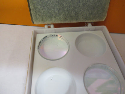 OPTICAL ex-NASA COATED LENS  PAIR  PRO LASER OPTICS AS PICTURED Y4-A-82