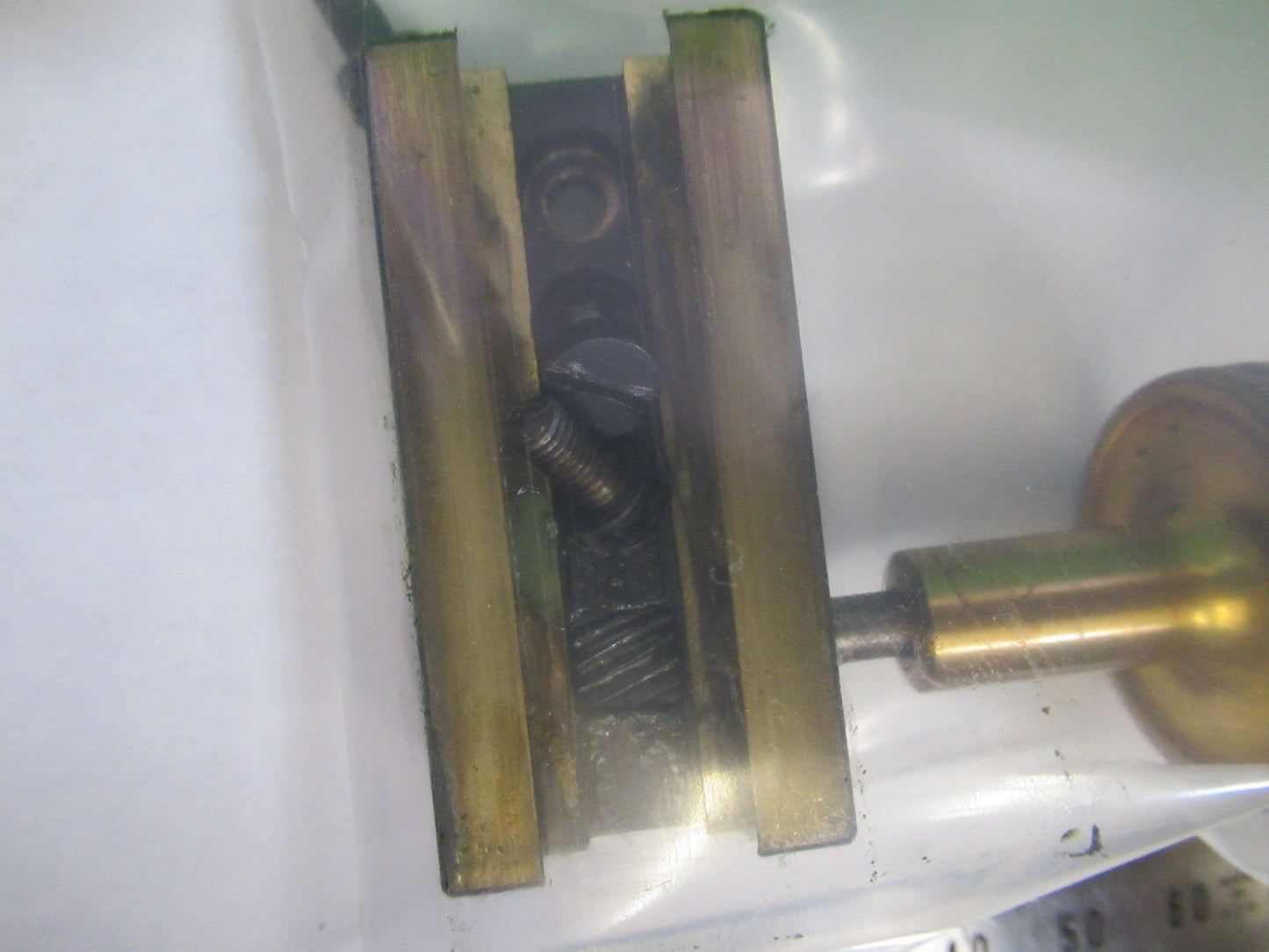 ANTIQUE BRASS LEITZ GERMANY STAGE CONDENSER MICROSCOPE PART AS PICTURED Y4-FT-96