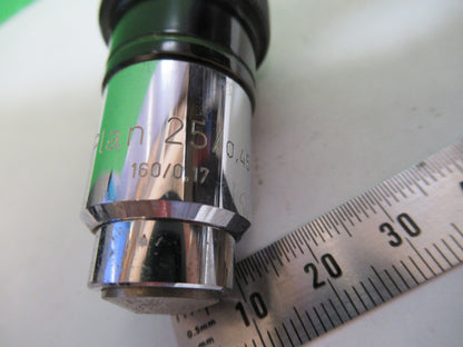 Carl Zeiss AG 25X /160 Lens Objective Optics Microscope Part