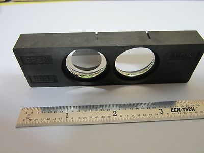 OPTICAL MICROSCOPE PART NIKON FILTER SLIDE OPTICS AS IS BIN#G4-43