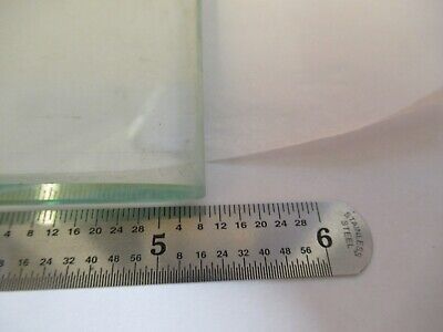 GLASS STAGE [dirty] PLATE SPECIMEN MICROSCOPE PART AS PICTURED &A3-B-10