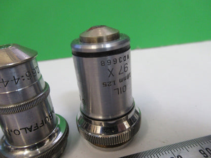 LOT OBJECTIVES BAUSCH LOMB SPENCER MICROSCOPE PART AS PICTURED Q7-B-39