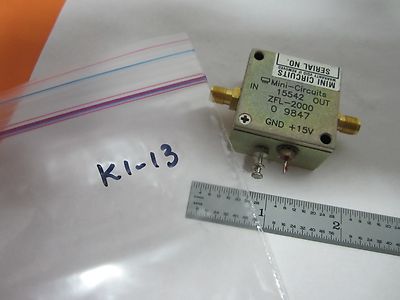 MINI CIRCUITS RF AMPLIFIER FREQUENCY ZFL-2000 BIN#K1-13
