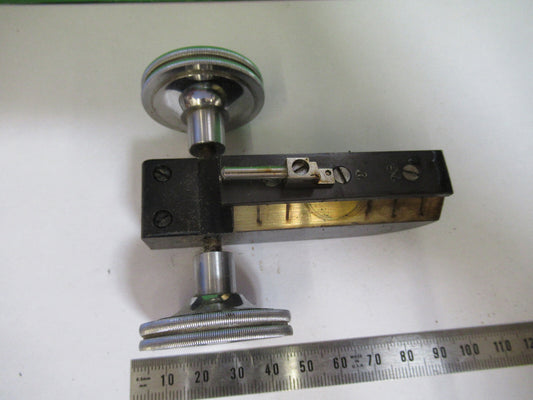 American Optical Co. Spencer Lens Co. Brass Substage Knobs Antique Microscope Part