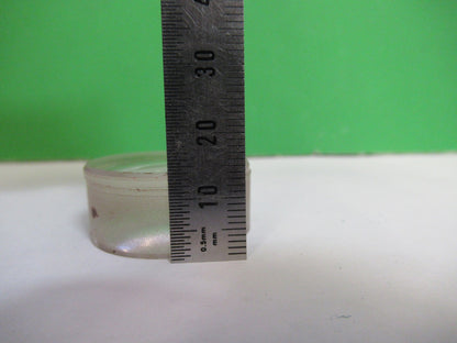 OPTICAL PLANO CONCAVE LENS THICK GLASS MIL SPEC OPTICS AS PICTURED V3-A-19