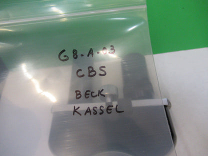 BECK KASSEL CBS GERMANY BINOCULAR HEAD MICROSCOPE PART AS PICTURED G8-A-03