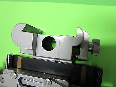 MICROSCOPE PART REICHERT AUSTRIA ZETOPAN STAGE SLIDE MICROMETER AS PICTURED B#29