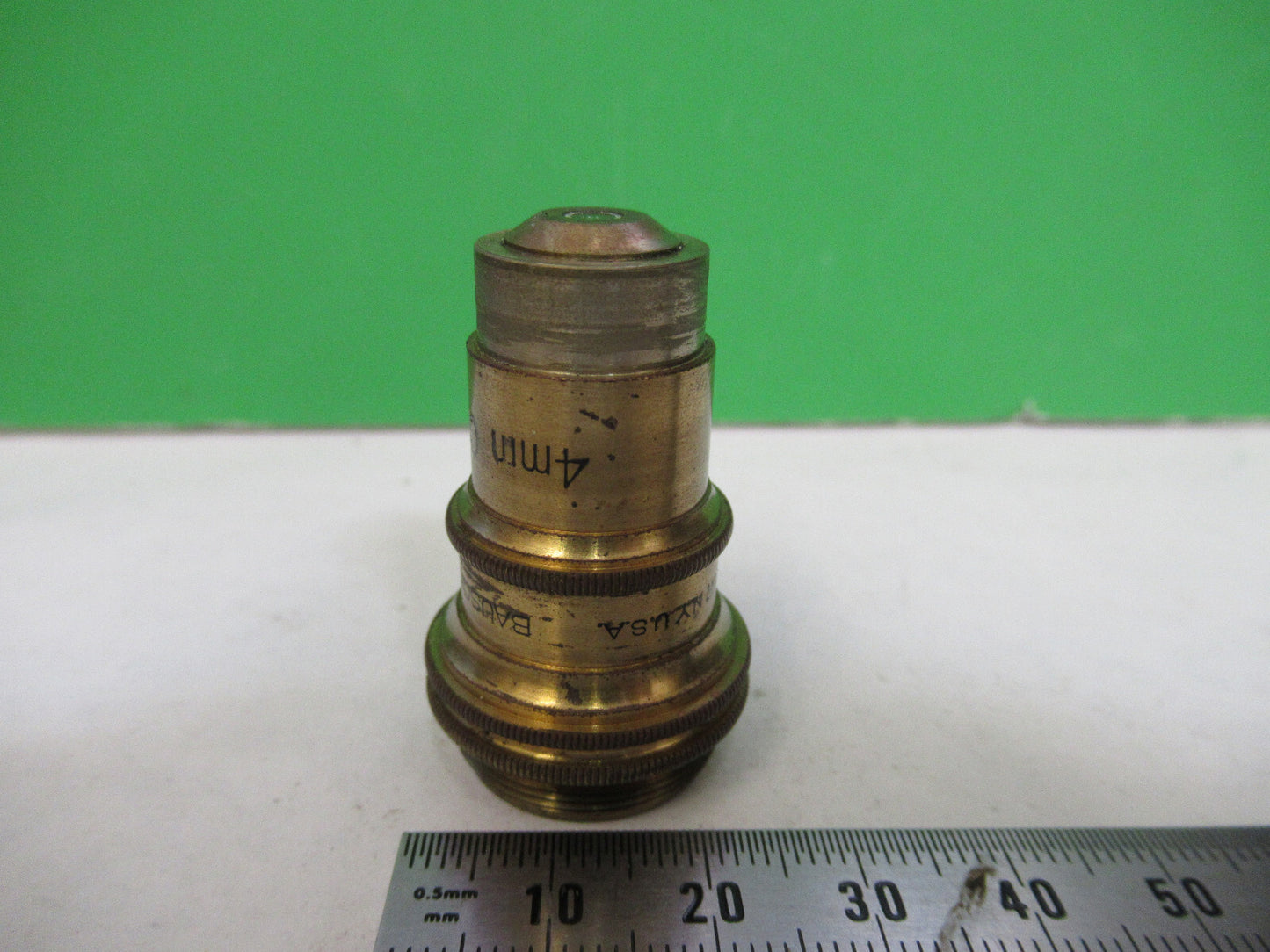 OBJECTIVE ANTIQUE BAUSCH LOMB 43X OPTICS MICROSCOPE PART AS PICTURED X2-A-95