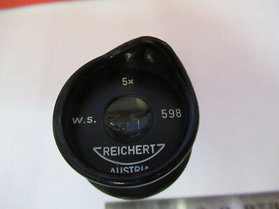 REICHERT AUSTRIA EYEPIECE 5X LENS OCULAR MICROSCOPE PART AS PICTURED 8Y-A-13
