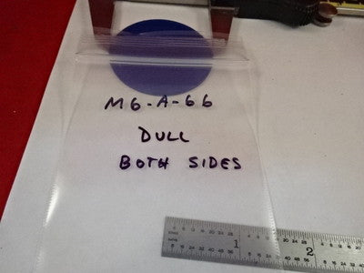 Microscope Part Blue Dull Glass Large Round Filter Optics