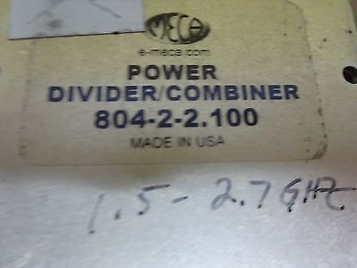 RF MICROWAVE FREQUENCY MECA POWER DIVIDER SPLITTER GHz AS IS BIN#X2-08
