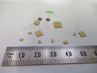 Lot Blanks Piezoelectric Quartz Crystal X-y-cut Gold Coated Piezo Sensor