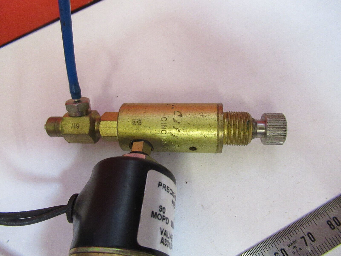ELECTRIC SOLENOID AIR VALVE PRECISION DYNAMICS CONTROL FLOW AS IS H9-B-26