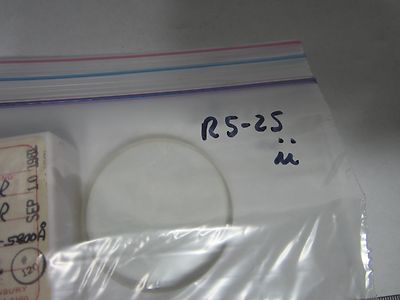 OPTICAL FLAT FUSED SILICA COATED LASER OPTICS AS IS BIN#R5-25
