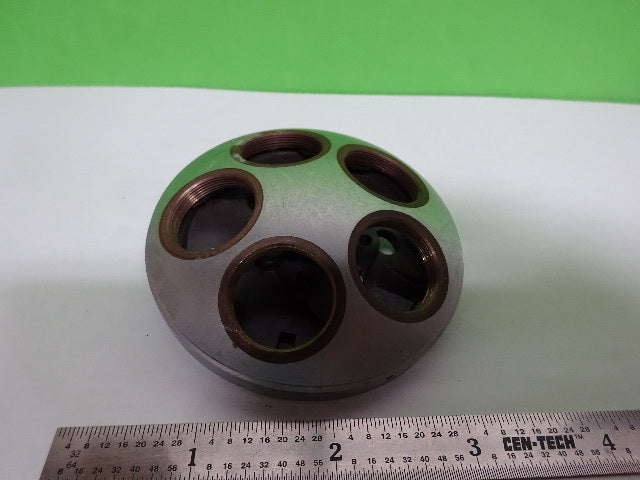 FOR PARTS MICROSCOPE PART LEITZ WETZLAR GERMANY NOSEPIECE AS IS #7B-A-27