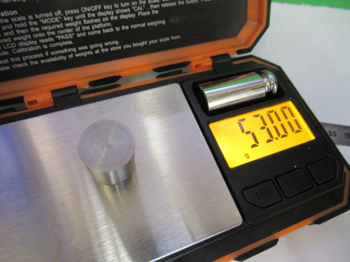 TUNGSTEN ALLOY 90% & 10% OF COPPER HEAVY METAL WOLFRAM 53gr AS PICTURED T3-C-20