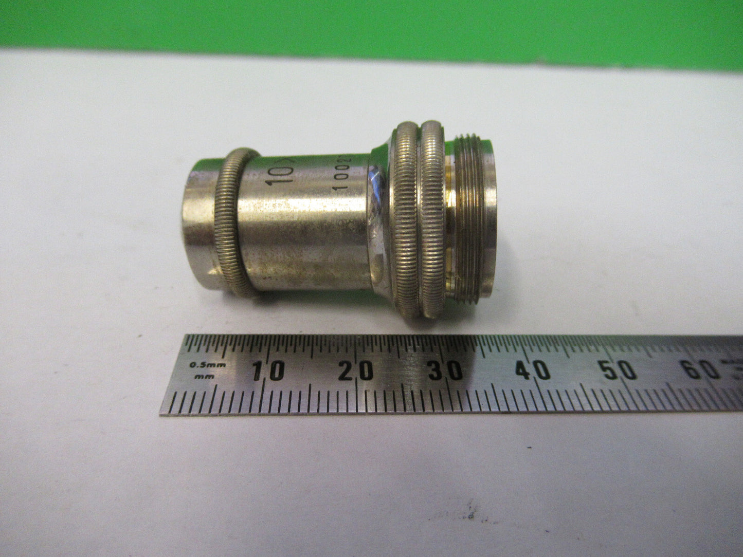 Antique Olympus Japan Objective 10X Optics Microscope Part