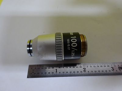 MICROSCOPE OPTICAL PART NIKON JAPAN OBJECTIVE PLAN 100X OPTICS AS IS BIN#X7-15