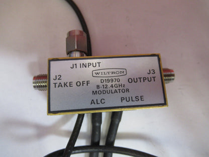 WILTRON D-19970 MODULATOR MICROWAVE RF FREQUENCY 12 GHz AS PICTURED T7-A-49
